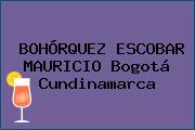 BOHÓRQUEZ ESCOBAR MAURICIO Bogotá Cundinamarca