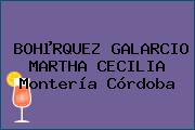 BOHµRQUEZ GALARCIO MARTHA CECILIA Montería Córdoba