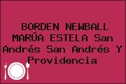 BORDEN NEWBALL MARÚA ESTELA San Andrés San Andrés Y Providencia