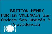 BRITTON HENRY PORTIA VALENCIA San Andrés San Andrés Y Providencia