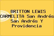 BRITTON LEWIS CARMELITA San Andrés San Andrés Y Providencia