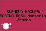 BUENDÚA NOGUERA SABINA ROSA Montería Córdoba