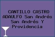 CANTILLO CASTRO ADAULFO San Andrés San Andrés Y Providencia
