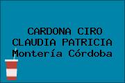 CARDONA CIRO CLAUDIA PATRICIA Montería Córdoba