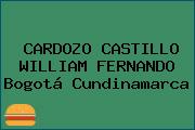 Ver cardozo castillo william fernando bogota cundinamarca CARDOZO CASTILLO WILLIAM FERNANDO Bogotá Cundinamarca