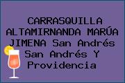 CARRASQUILLA ALTAMIRNANDA MARÚA JIMENA San Andrés San Andrés Y Providencia