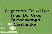 Cigarros Criollos Tres De Oros Bucaramanga Santander