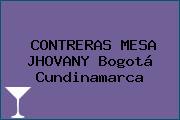 CONTRERAS MESA JHOVANY Bogotá Cundinamarca