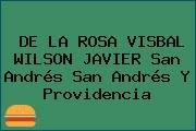 DE LA ROSA VISBAL WILSON JAVIER San Andrés San Andrés Y Providencia