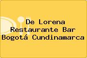 De Lorena Restaurante Bar Bogotá Cundinamarca