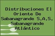 Distribuciones El Oriente De Sabanagrande S.A.S. Sabanagrande Atlántico