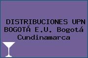 DISTRIBUCIONES UPN BOGOTÁ E.U. Bogotá Cundinamarca
