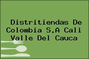 Distritiendas De Colombia S.A Cali Valle Del Cauca