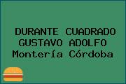 DURANTE CUADRADO GUSTAVO ADOLFO Montería Córdoba