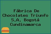 Fábrica De Chocolates Triunfo S.A. Bogotá Cundinamarca
