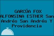 GARCÚA FOX ALFONSINA ESTHER San Andrés San Andrés Y Providencia