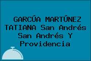 GARCÚA MARTÚNEZ TATIANA San Andrés San Andrés Y Providencia