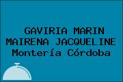 GAVIRIA MARIN MAIRENA JACQUELINE Montería Córdoba