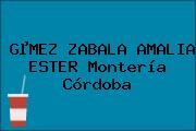 GµMEZ ZABALA AMALIA ESTER Montería Córdoba