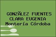 GONZÃLEZ FUENTES CLARA EUGENIA Montería Córdoba