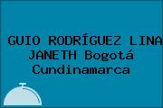 GUIO RODRÍGUEZ LINA JANETH Bogotá Cundinamarca