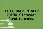 GUTIÉRREZ MÉNDEZ JAIRO Girardot Cundinamarca