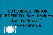 GUTIÕRREZ MARÚA CLEMENCIA San Andrés San Andrés Y Providencia