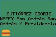 GUTIÕRREZ OSORIO NEFFY San Andrés San Andrés Y Providencia