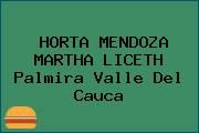 HORTA MENDOZA MARTHA LICETH Palmira Valle Del Cauca