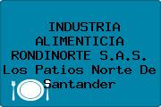 INDUSTRIA ALIMENTICIA RONDINORTE S.A.S. Los Patios Norte De Santander