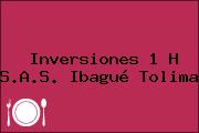 Inversiones 1 H S.A.S. Ibagué Tolima
