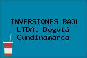 Ver inversiones baol ltda bogota cundinamarca INVERSIONES BAOL LTDA. Bogotá Cundinamarca