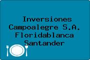 Inversiones Campoalegre S.A. Floridablanca Santander