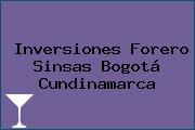 Inversiones Forero Sinsas Bogotá Cundinamarca