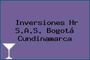 Inversiones Hr S.A.S. Bogotá Cundinamarca