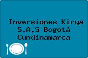 Inversiones Kirya S.A.S Bogotá Cundinamarca