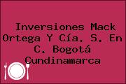 Inversiones Mack Ortega Y Cía. S. En C. Bogotá Cundinamarca