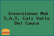 Inversiones Mek S.A.S. Cali Valle Del Cauca
