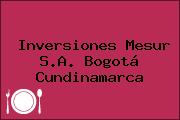Inversiones Mesur S.A. Bogotá Cundinamarca