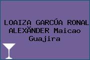 LOAIZA GARCÚA RONAL ALEXÃNDER Maicao Guajira