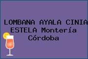 LOMBANA AYALA CINIA ESTELA Montería Córdoba