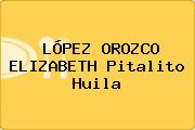 LÓPEZ OROZCO ELIZABETH Pitalito Huila