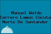 Manuel Waldo Carrero Lamus Cúcuta Norte De Santander