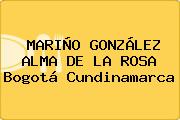 MARIÑO GONZÁLEZ ALMA DE LA ROSA Bogotá Cundinamarca