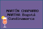MARTÍN CHAPARRO MARTHA Bogotá Cundinamarca