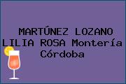 MARTÚNEZ LOZANO LILIA ROSA Montería Córdoba