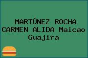 MARTÚNEZ ROCHA CARMEN ALIDA Maicao Guajira