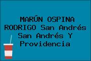 MARÚN OSPINA RODRIGO San Andrés San Andrés Y Providencia