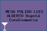 MESA PULIDO LUIS ALBERTO Bogotá Cundinamarca