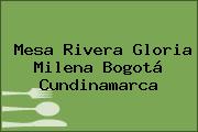 Mesa Rivera Gloria Milena Bogotá Cundinamarca